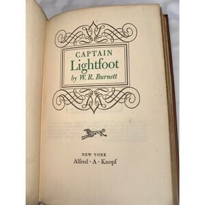 Vintage 1954 Captain Lightfoot W.R. Burnett Hardcover - Decorative Leatherette